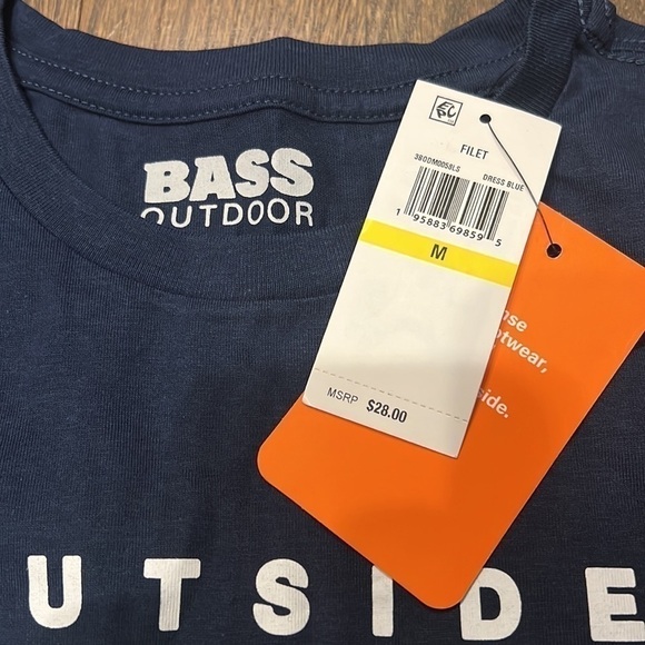 NWT mens long sleeve tee shirt size medium. 100% cotton - Picture 3 of 5